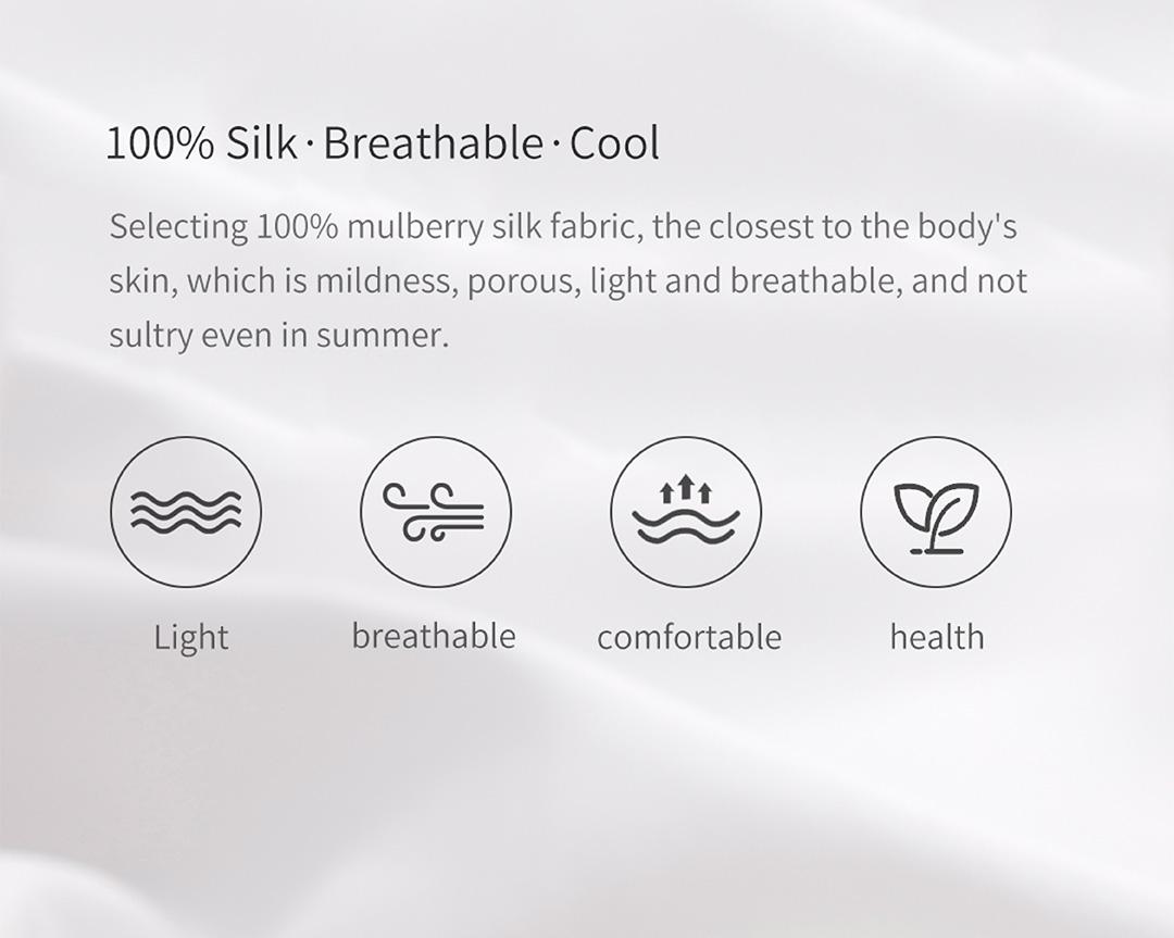 C10 Graphene Heated Silk Neck Strap: silk fabric information panel.