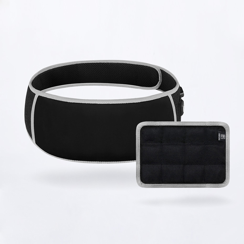 F10 Graphene Heating Salt & Herb Belt: fastened black belt and separate insert.