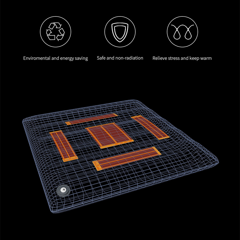 Graphene Heating Seat Cushion: seat cushion heating layer illustration.