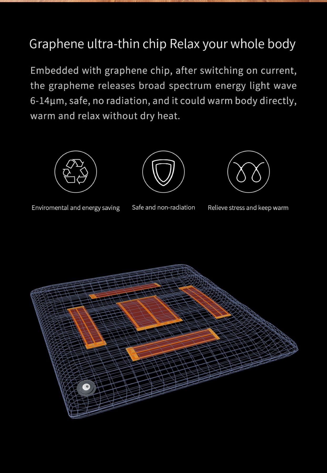 Graphene Heating Seat Cushion detail image