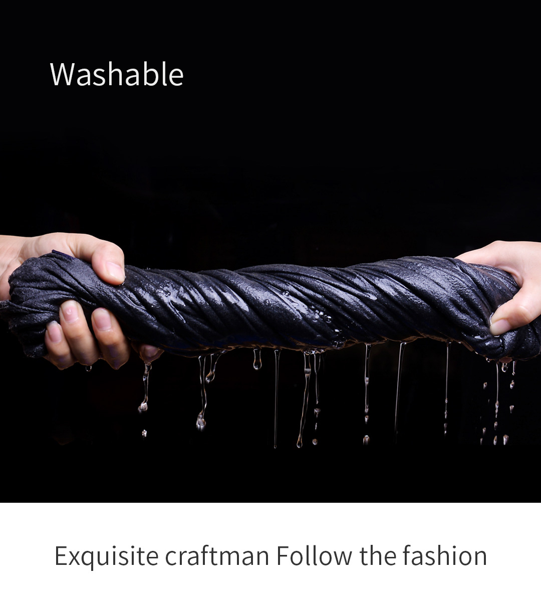 R10 Graphene Heated Scarf: scarf washing demonstration.