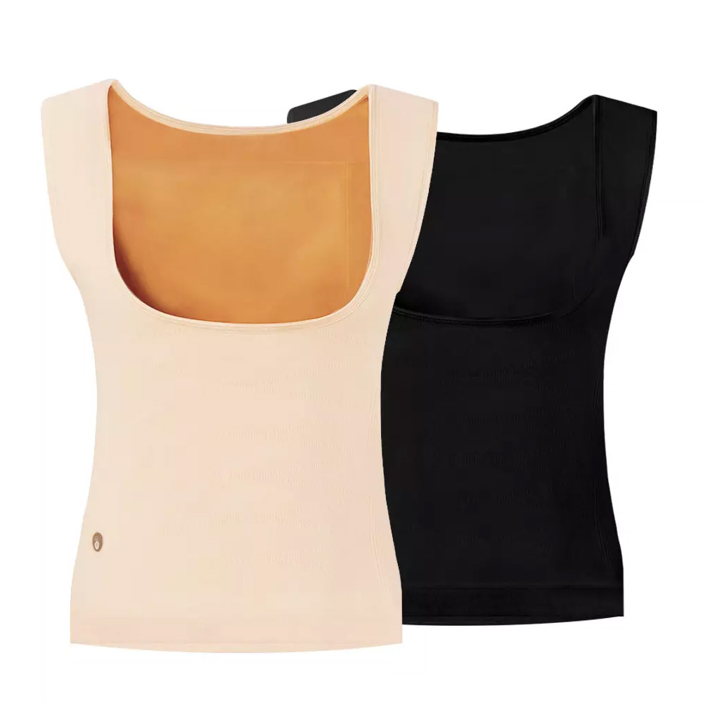 Graphene heated back warmer vest with flexible heating module and USB power