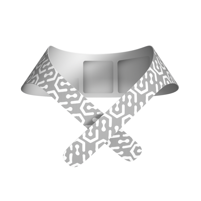 A40 Self-Heating Neck Warm Patch: neck patch with crossed front tabs.