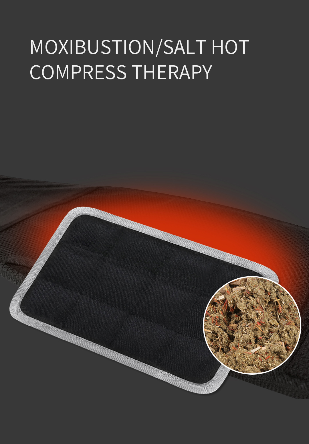 A10 Pro Graphene Heated Waist Belt: removable inner insert and pocket illustration.