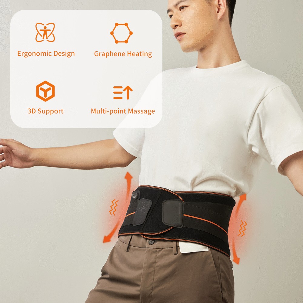 Graphene Heated Waist Massage Belt K-AMZCYD-A0V2 application