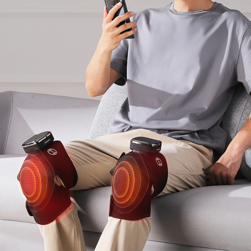 Graphene Heated Vibration Massage Knee Wrap HG10 application