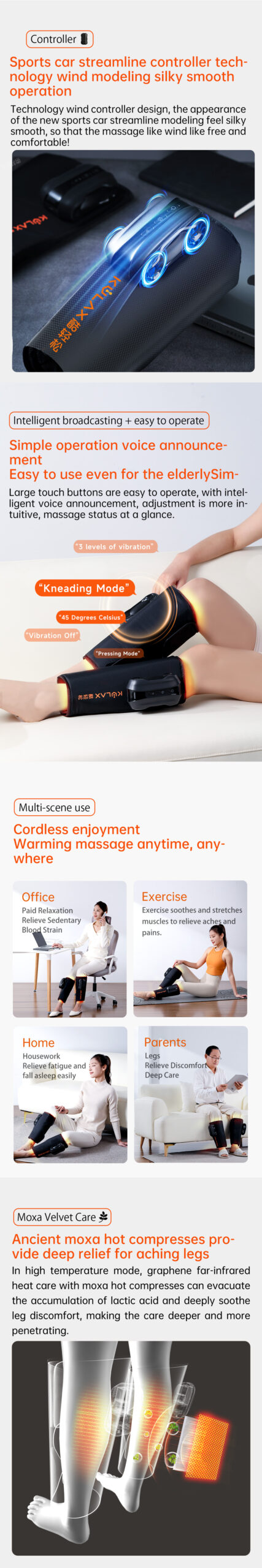 Calf Massager: control technology and application overview.