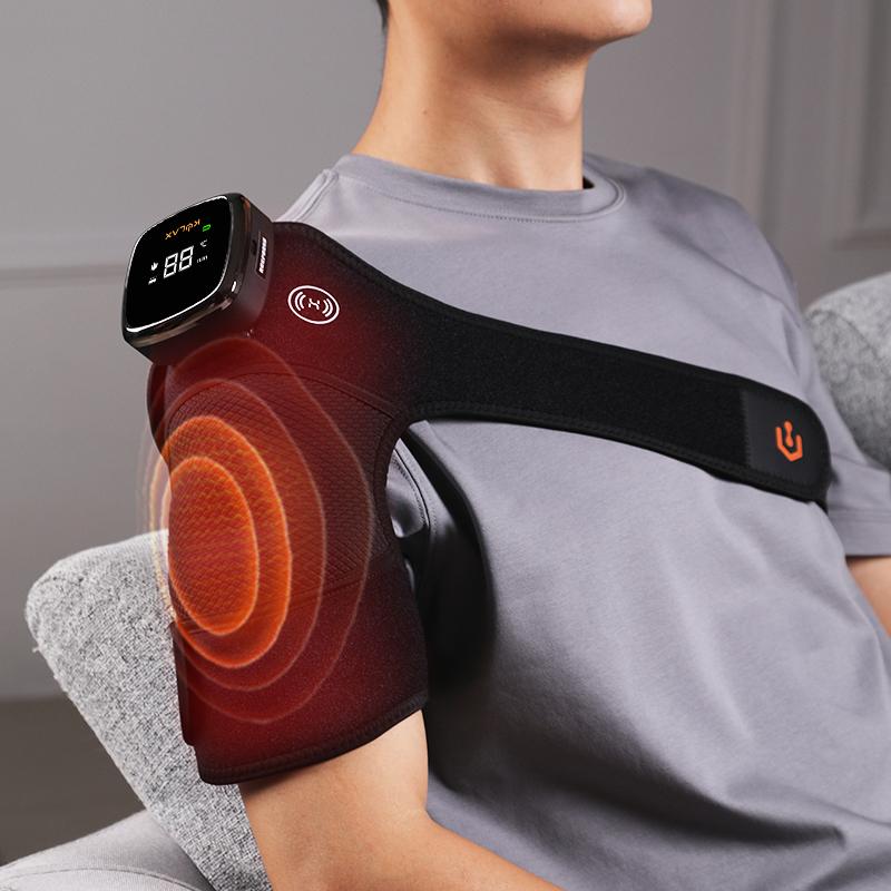 Graphene Heated Vibration Massage Knee Wrap HG10 application