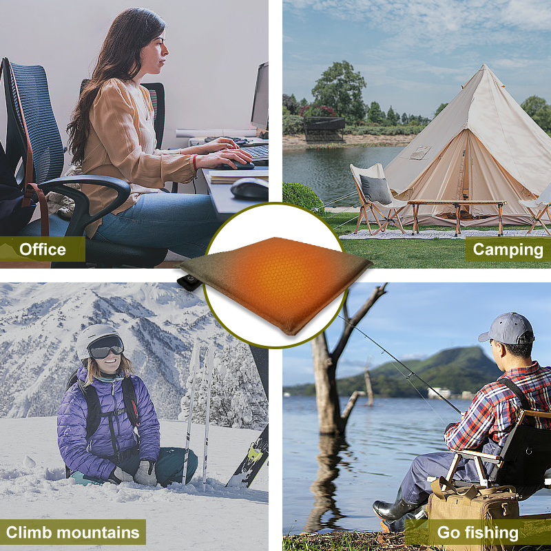 Seat cushion applications for office and outdoor use