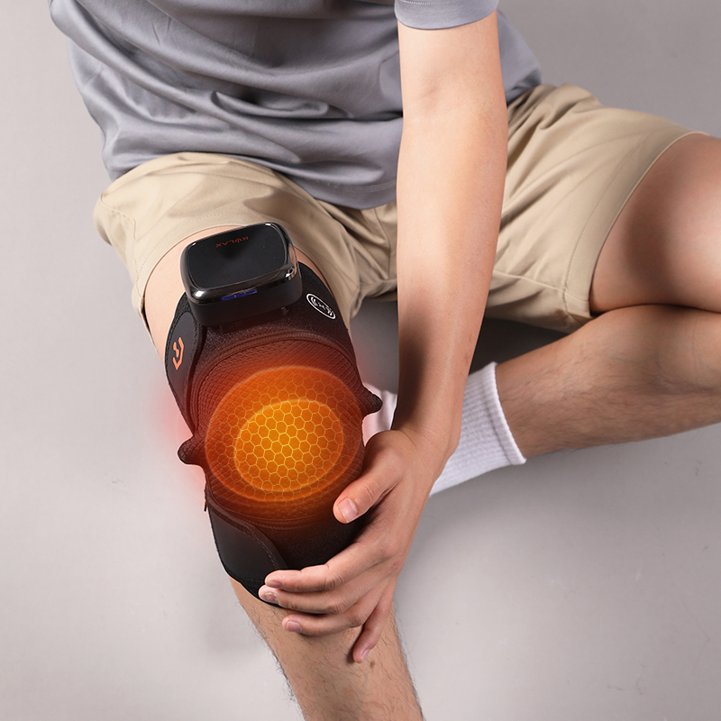 Graphene Heated Vibration Massage Knee Wrap HG10 application