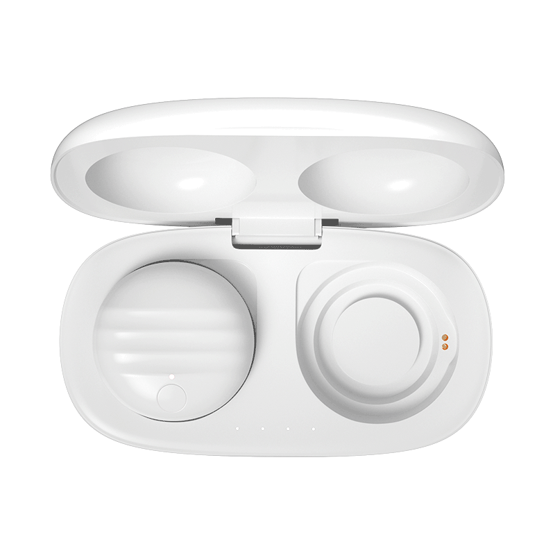 A30 Graphene Smart Moxibustion Device: front view of the open charging case.