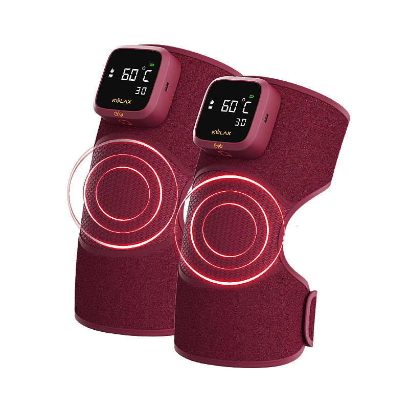 Graphene heated vibration massage knee wrap G70 with digital display