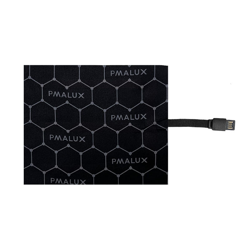 Battery powered USB far infrared heating pad for jackets and heated vests