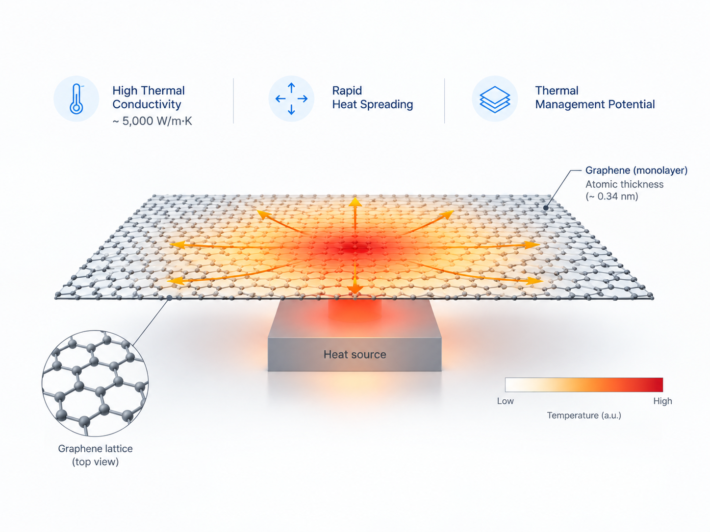 Graphene thermal properties
