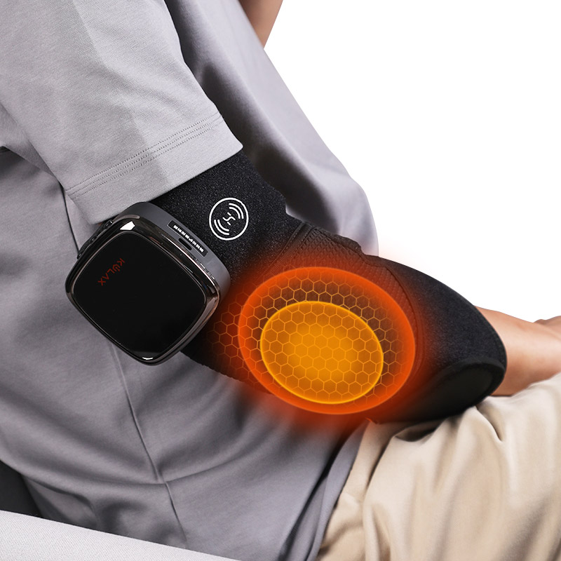 Graphene Heated Vibration Massage Knee Wrap HG10 application