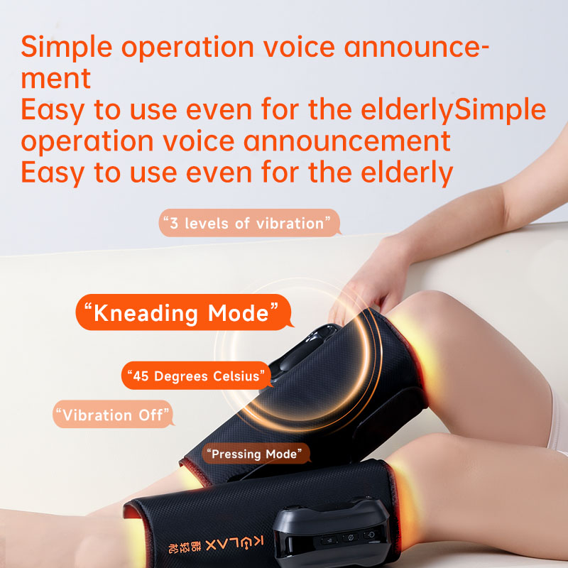 Calf Massager: seated use and operating mode guide.
