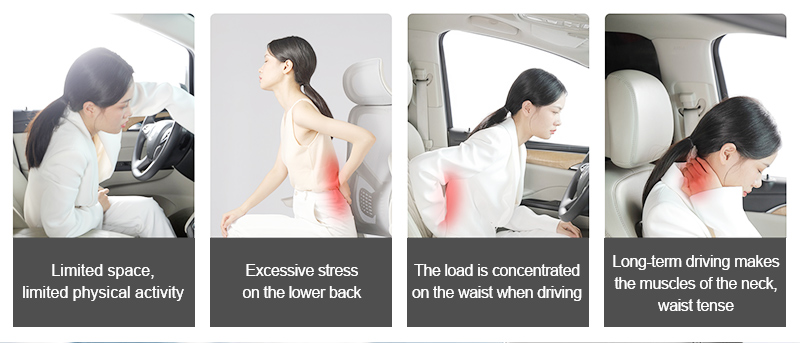 Car neck pillow use situations