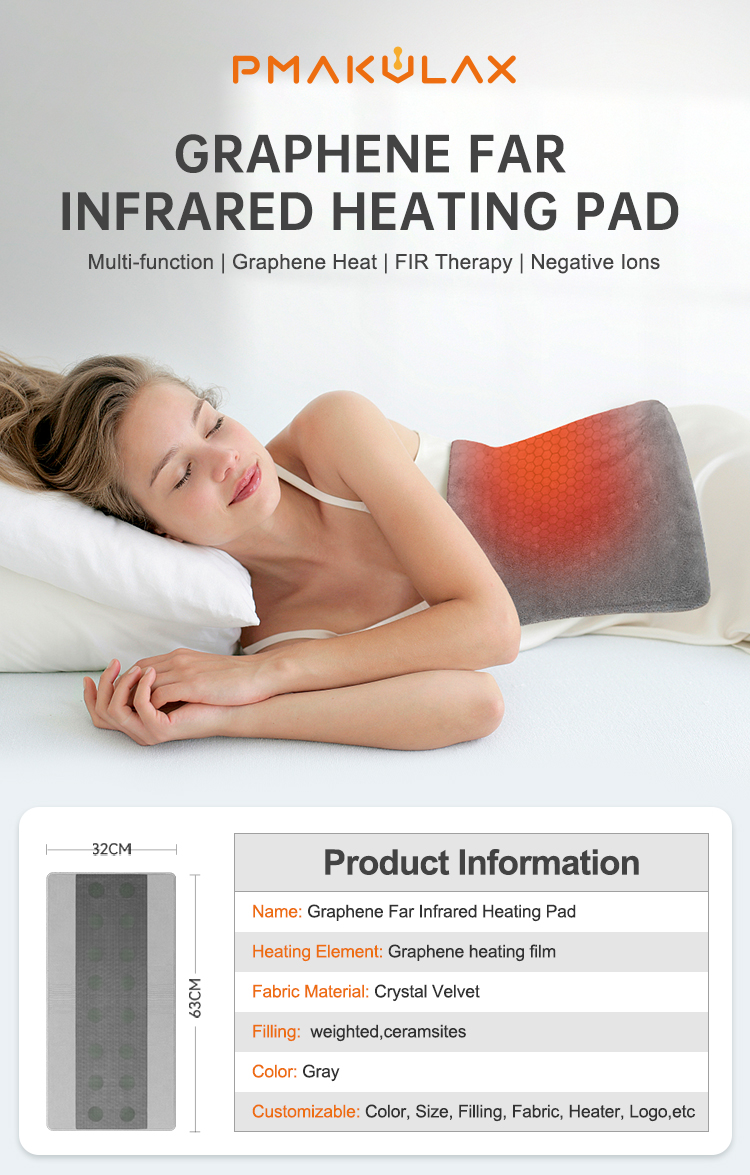 Graphene Far Infrared Heating Pad with Tourmaline Jade product detail