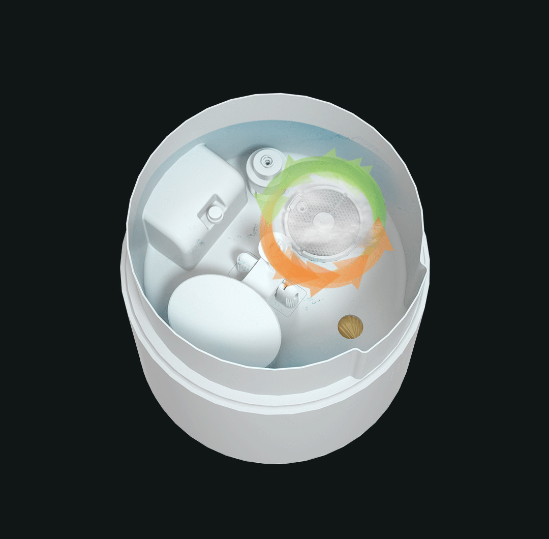 Internal component structure of the smart air sterilizer