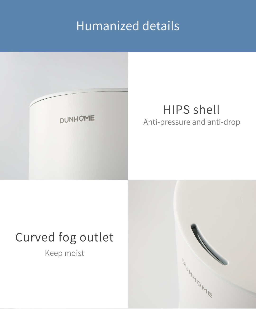 KD001 smart air sterilizer housing and outlet details