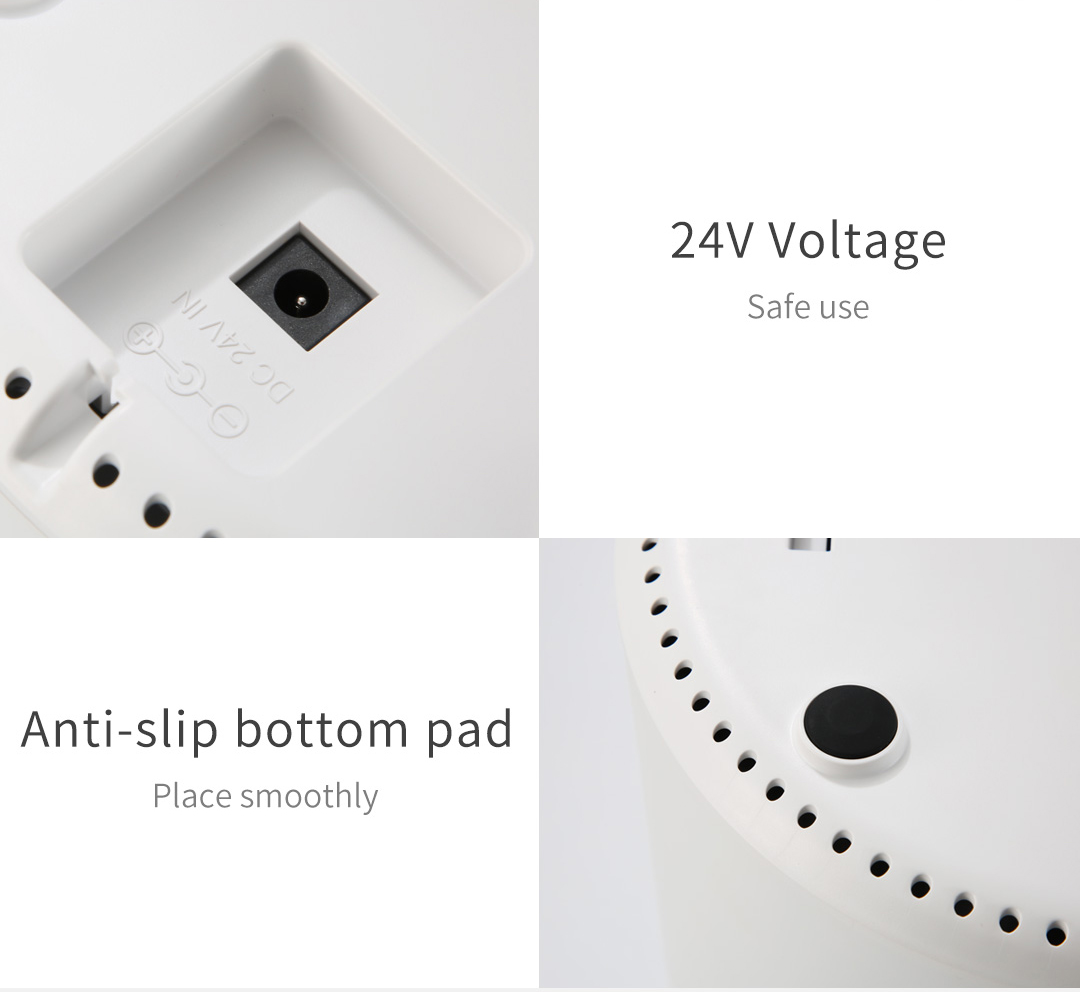 KD001 smart air sterilizer power input and base details