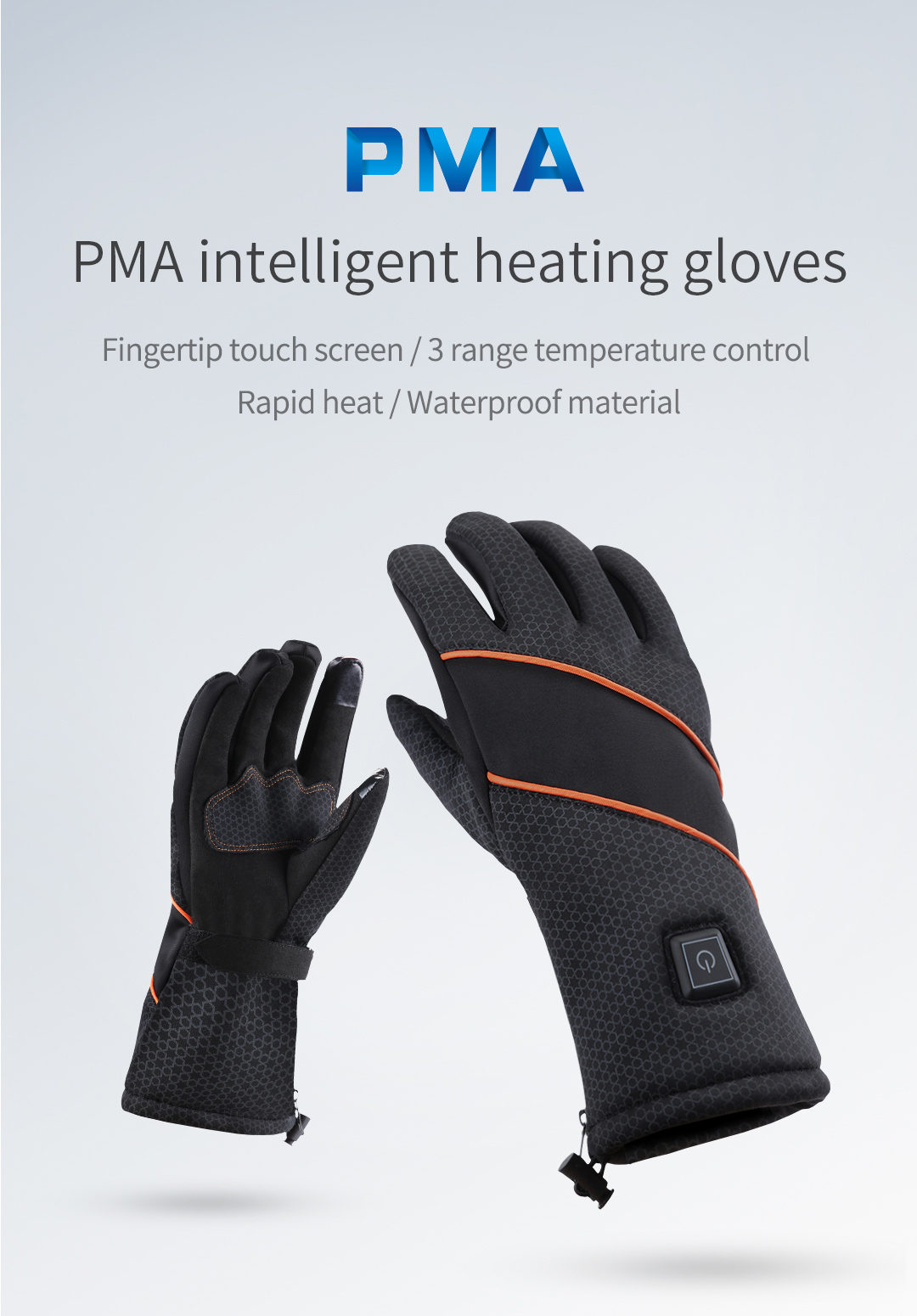 X20 Electric Heated Gloves: pair of gloves product overview.