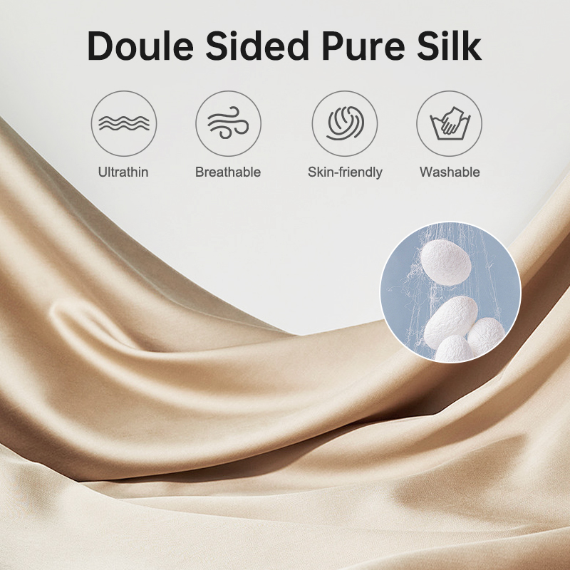 Graphene Heated Silk Neck Wrap application