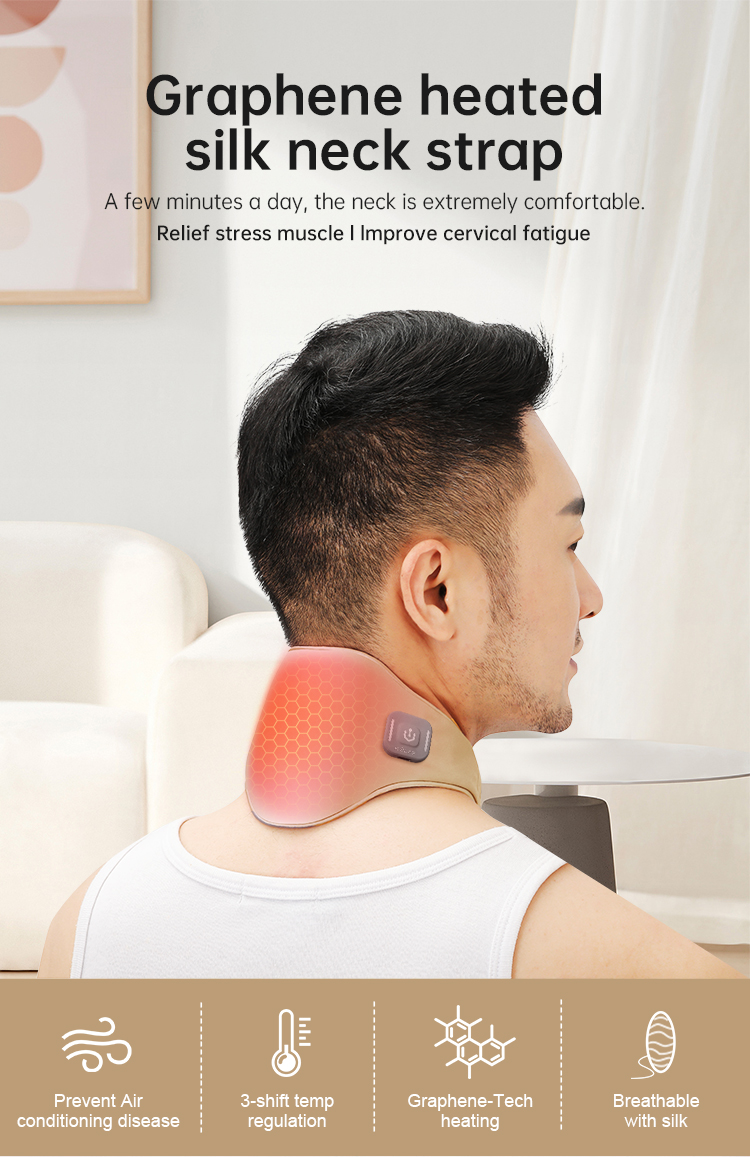 Graphene Heated Silk Neck Wrap product detail