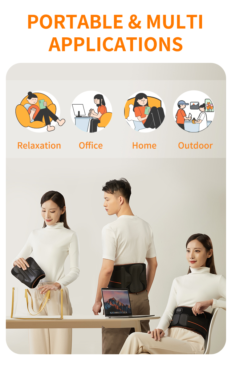 Graphene Heated Waist Massage Belt K-AMZCYD-A0V2 product detail