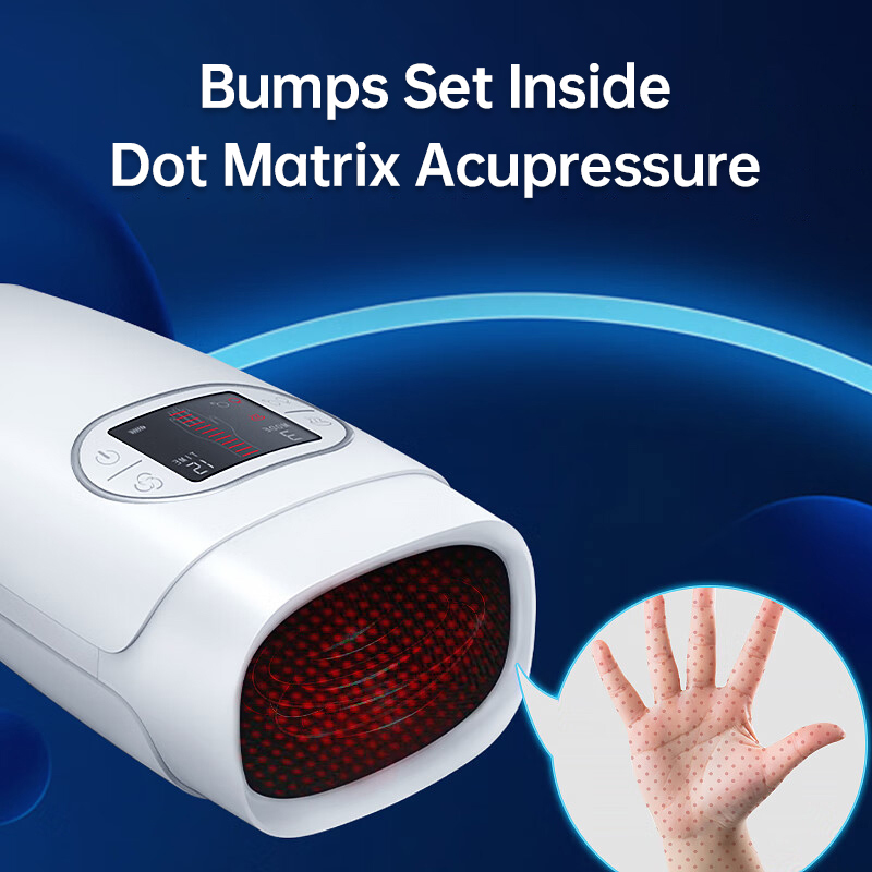 Hand Massager: interior contact surface and hand illustration.
