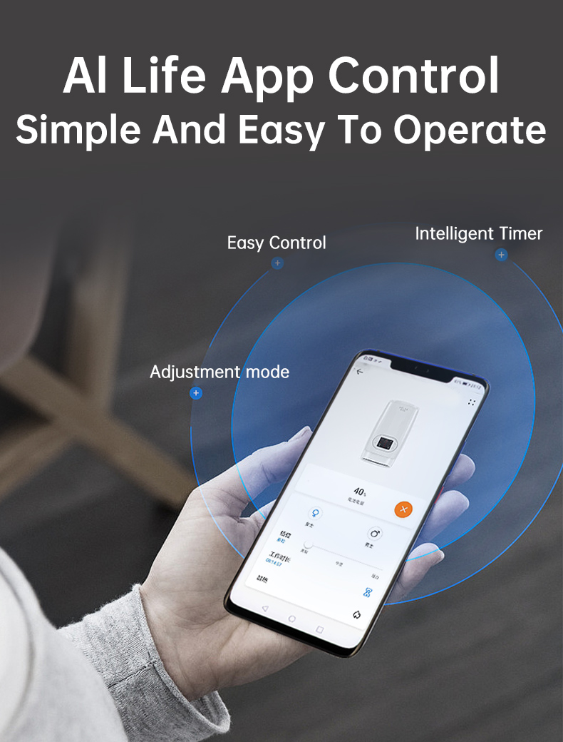 Hand Massager: mobile control interface.