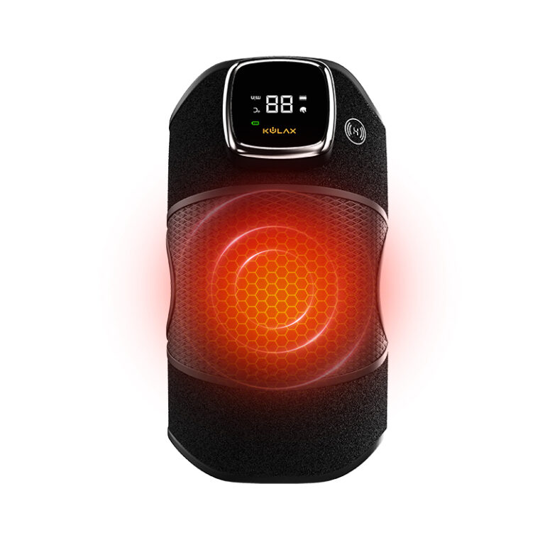 Graphene heated vibration massage knee wrap HG10 with removable digital controller