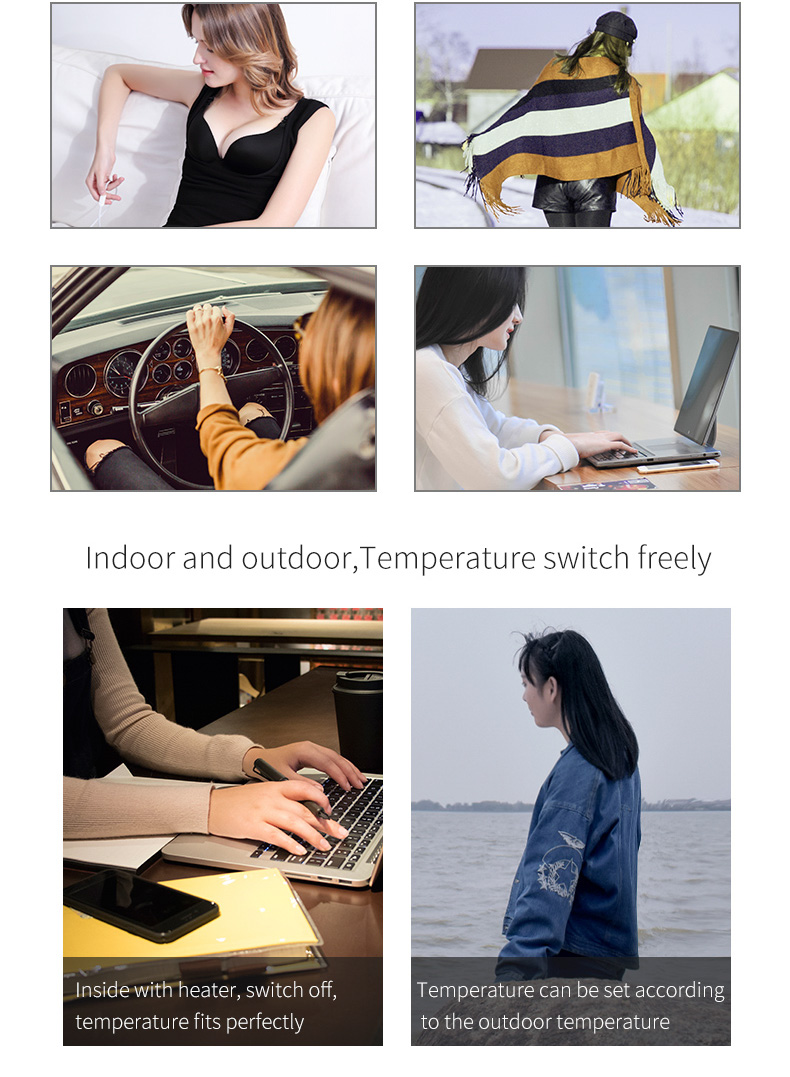 Graphene Heated Back Warmer Vest product detail