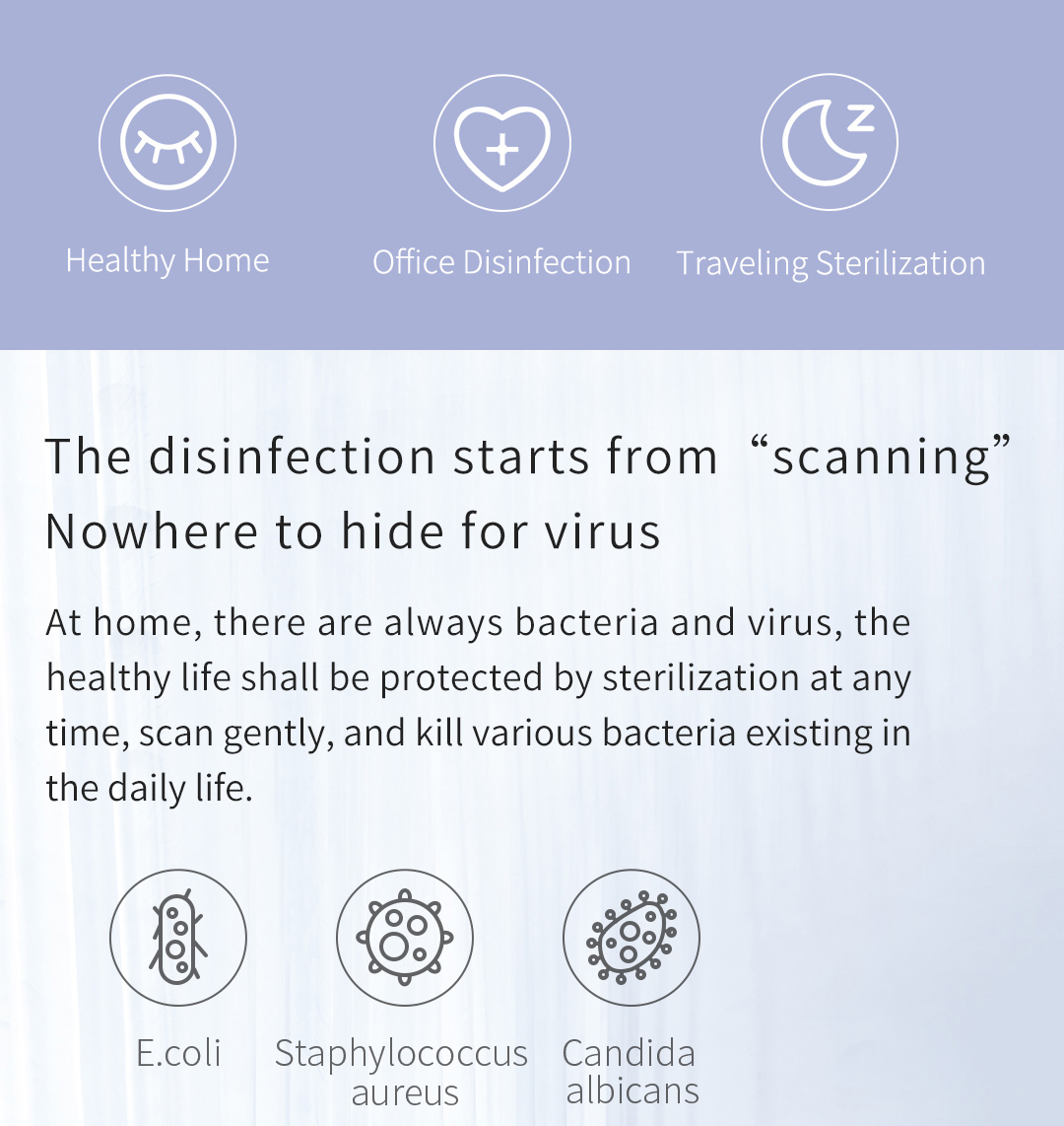 UVC sterilization wand function overview