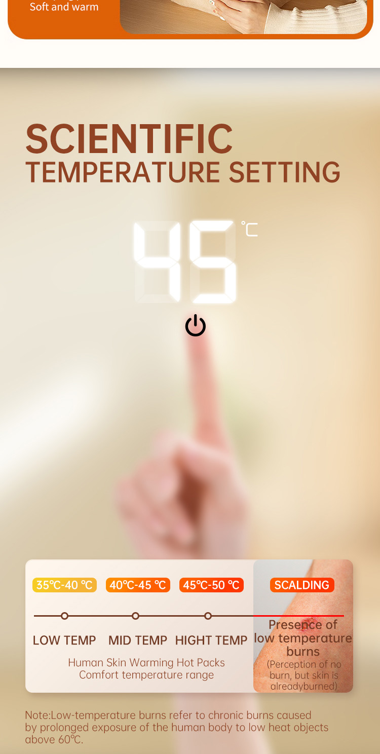 Hand warmer temperature setting guide