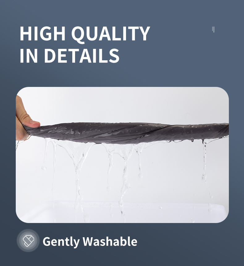 K-WB-B2V3 Graphene Heated Silk Neck Warmer: fabric washing demonstration.