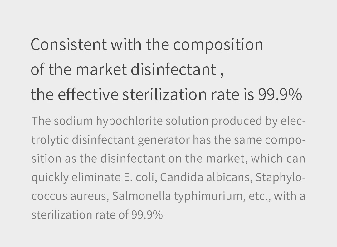 DH-003 Sodium Hypochlorite Generator – electrolytic disinfectant solution performance information
