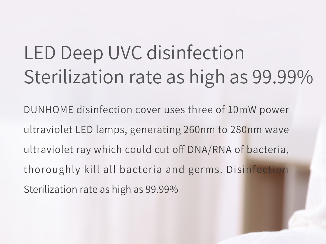 DH-004 UV Disinfection Cover – uV-C LED function information panel