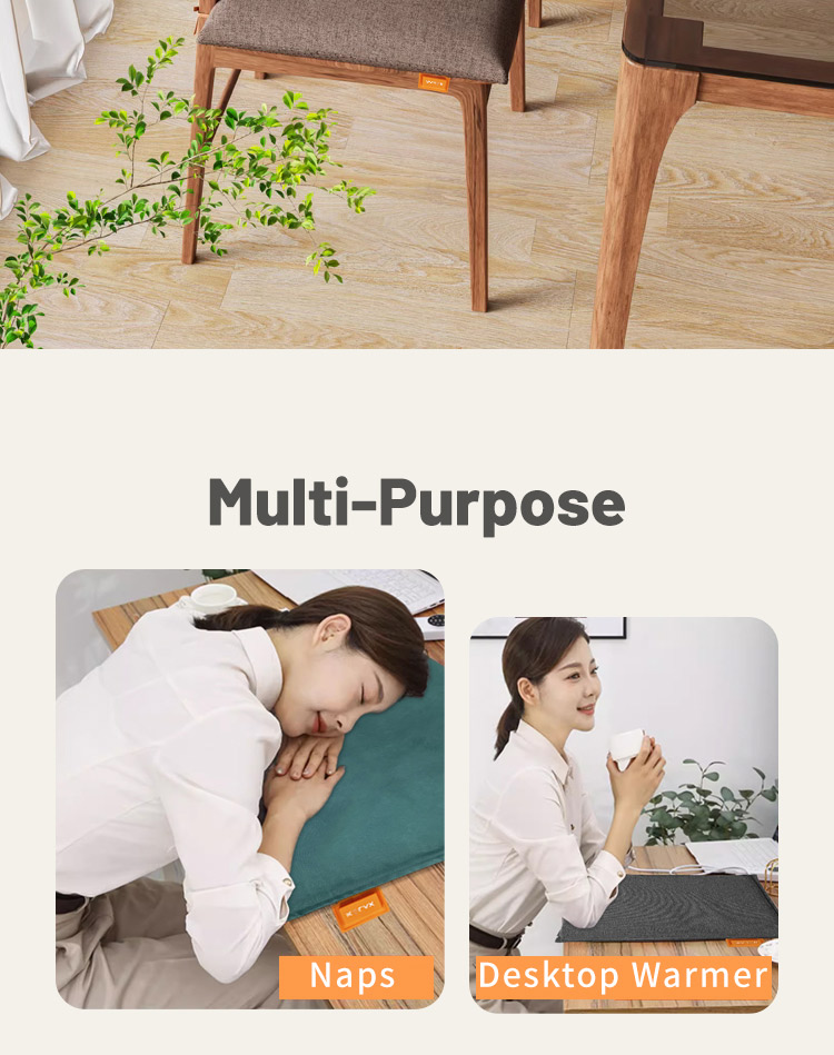 Seat cushion shown for chair, desk and resting applications