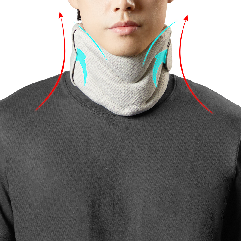 Graphene neck support airflow and support illustration